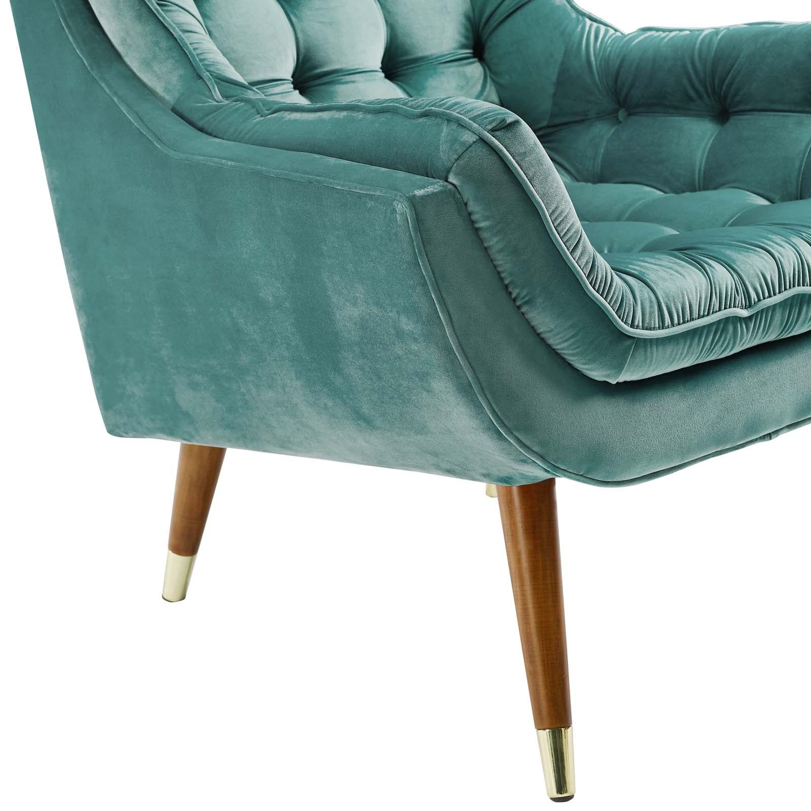 Suggest Button Tufted Performance Velvet Lounge Chair by Modway