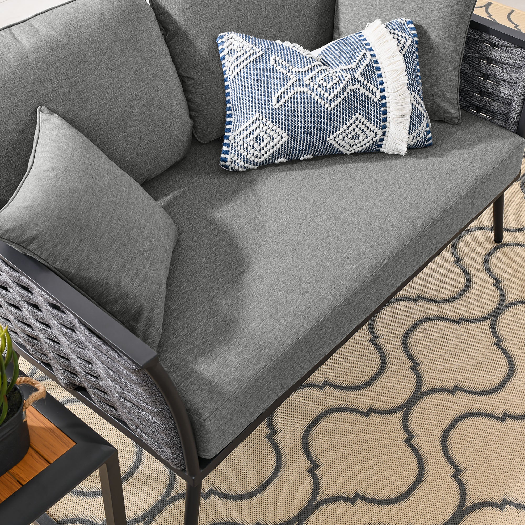 Stance Outdoor Patio Aluminum Loveseat by Modway
