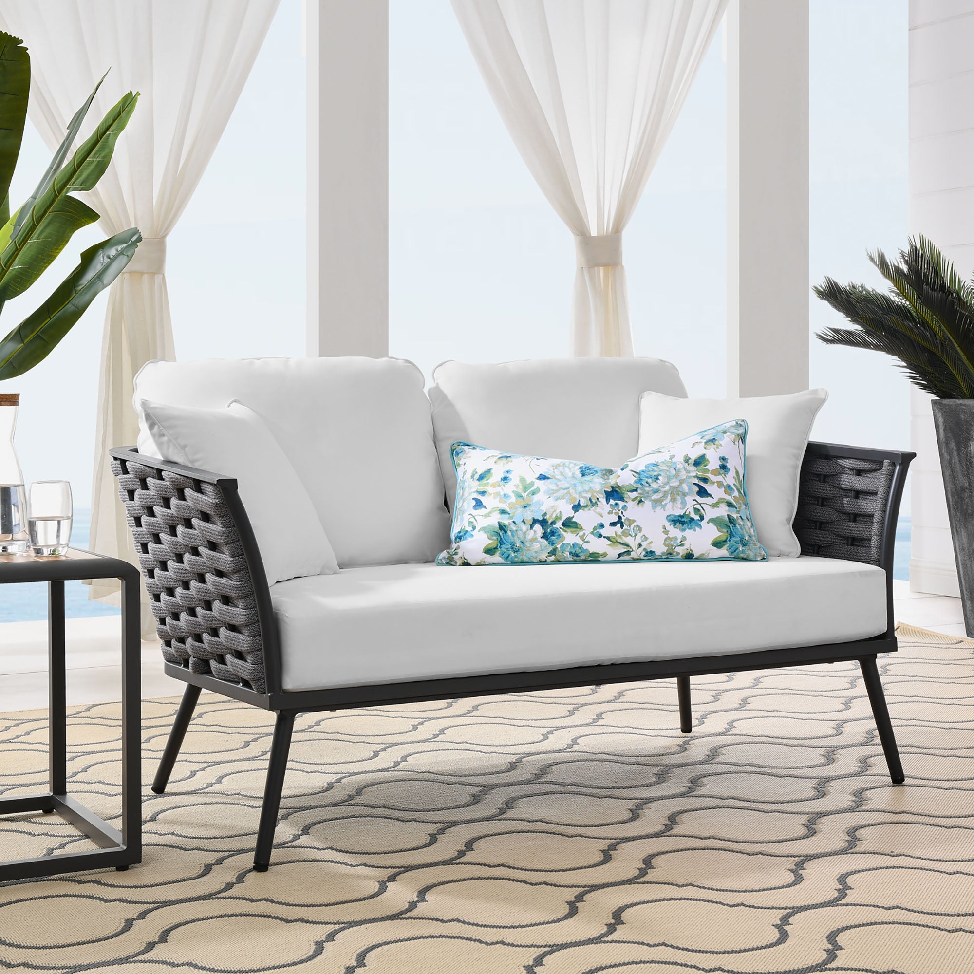 Stance Outdoor Patio Aluminum Loveseat by Modway