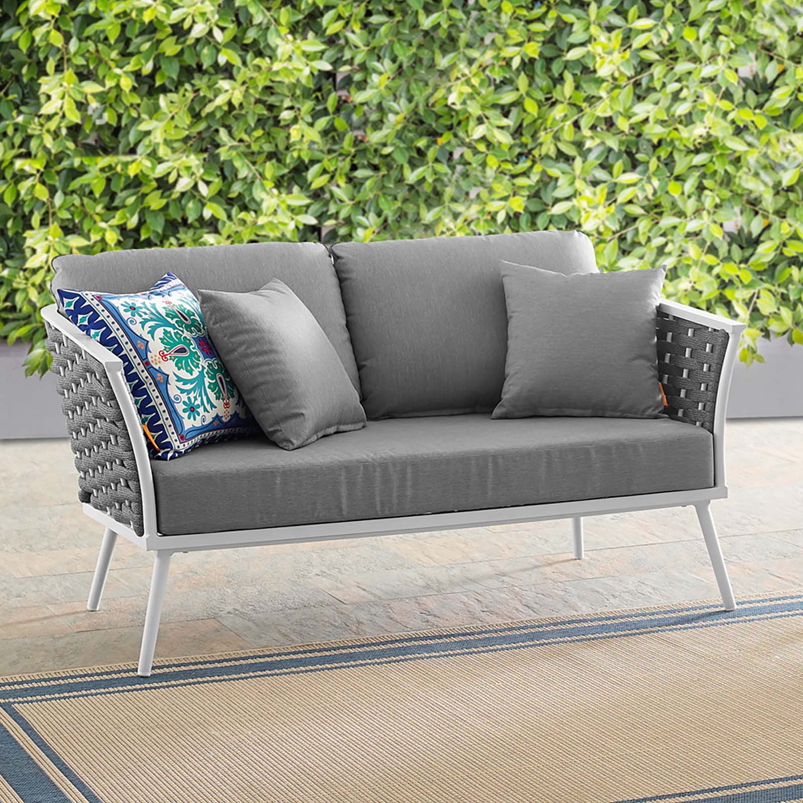 Stance Outdoor Patio Aluminum Loveseat by Modway