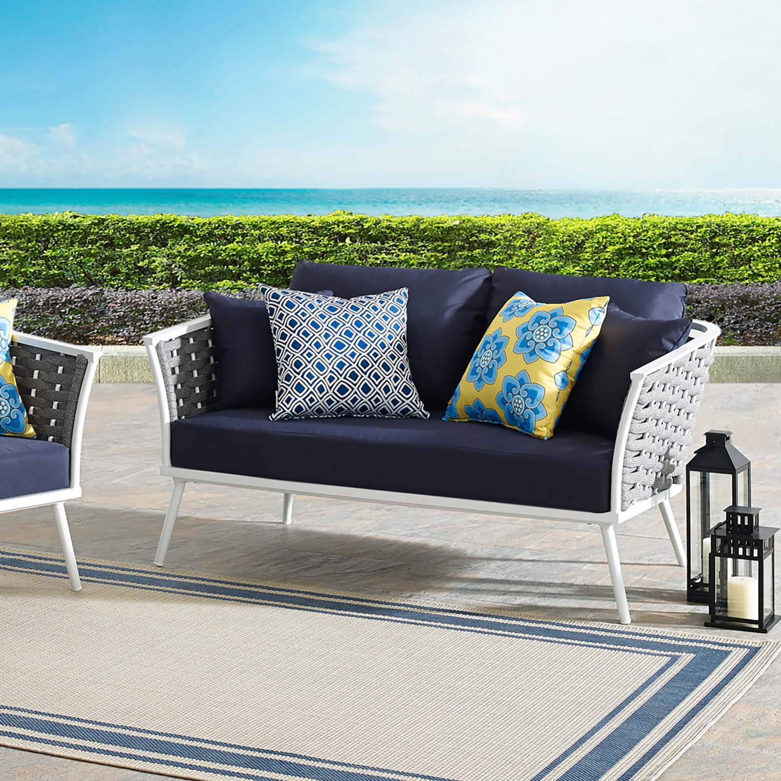 Stance Outdoor Patio Aluminum Loveseat by Modway