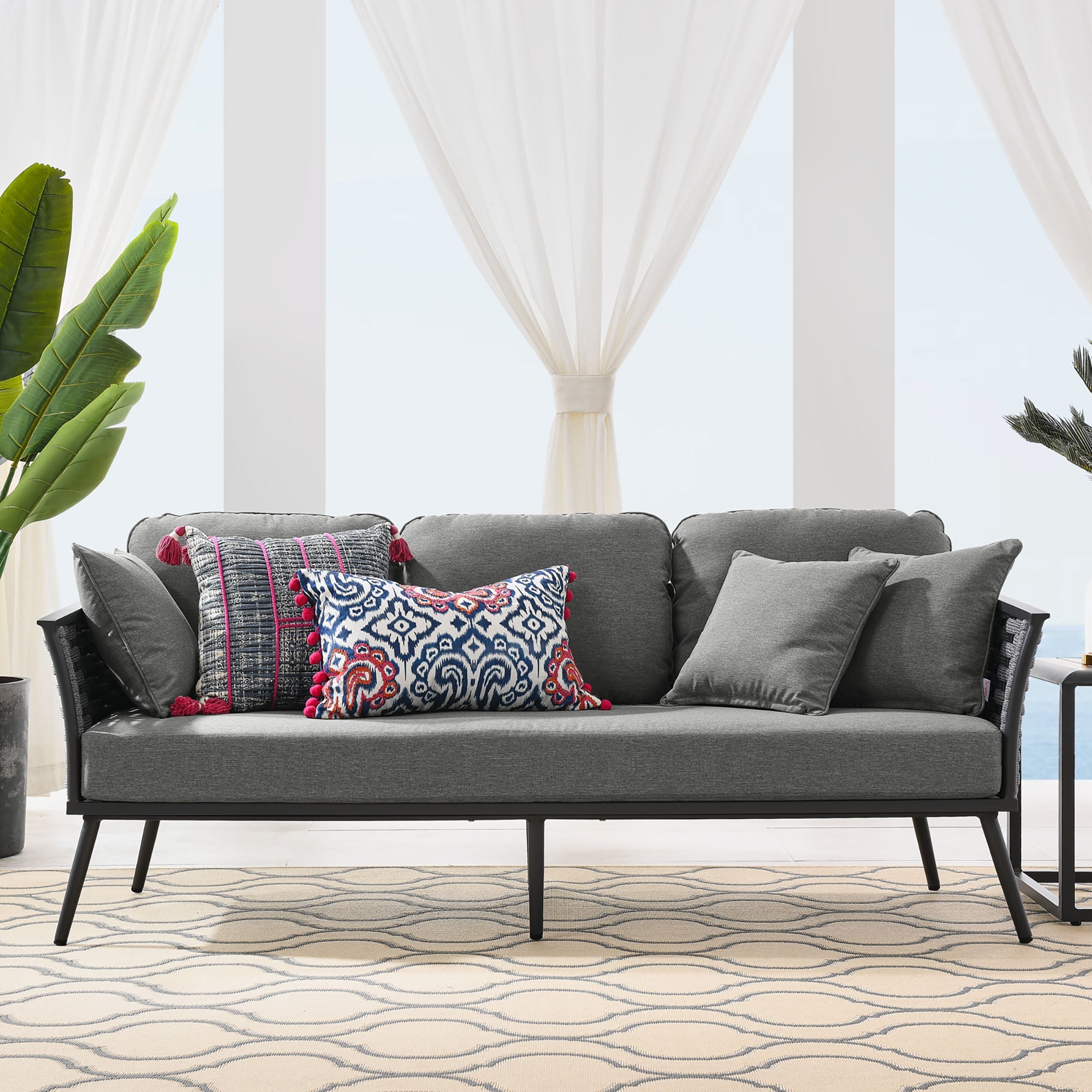 Stance Outdoor Patio Aluminum Sofa by Modway