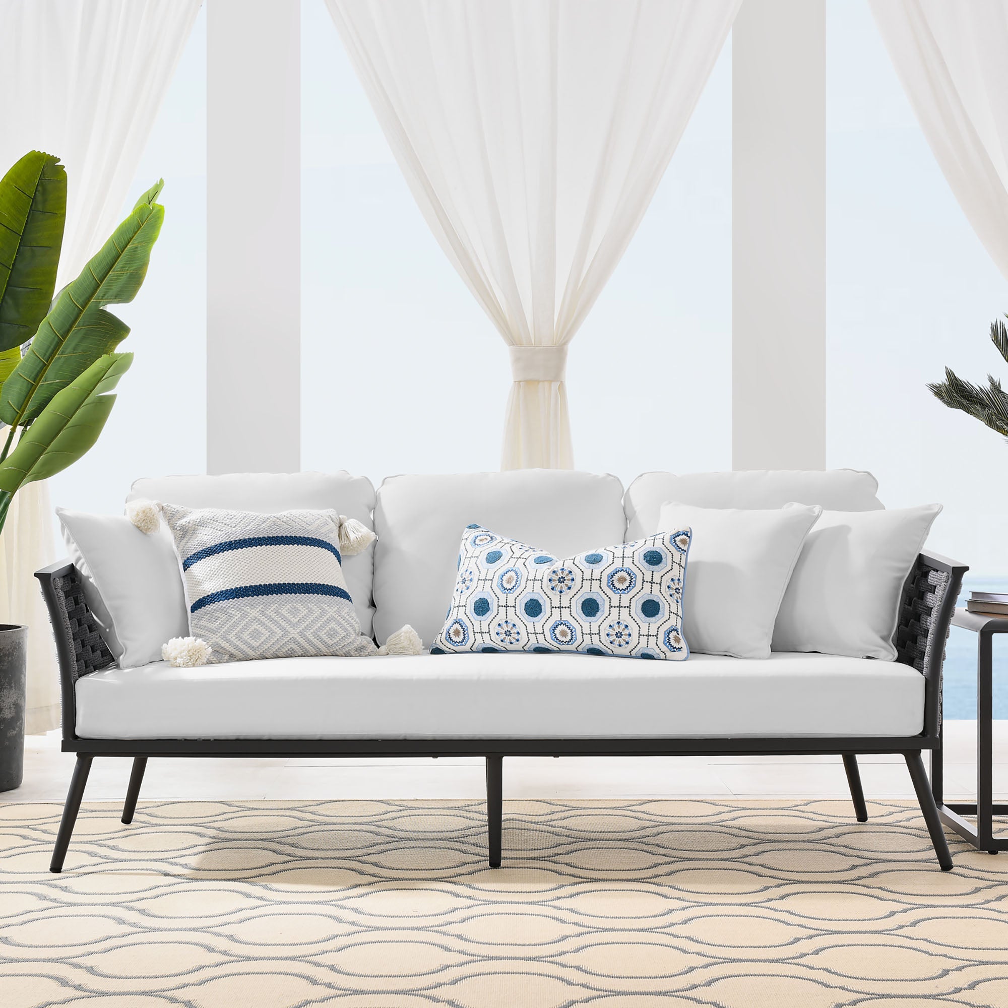 Stance Outdoor Patio Aluminum Sofa by Modway