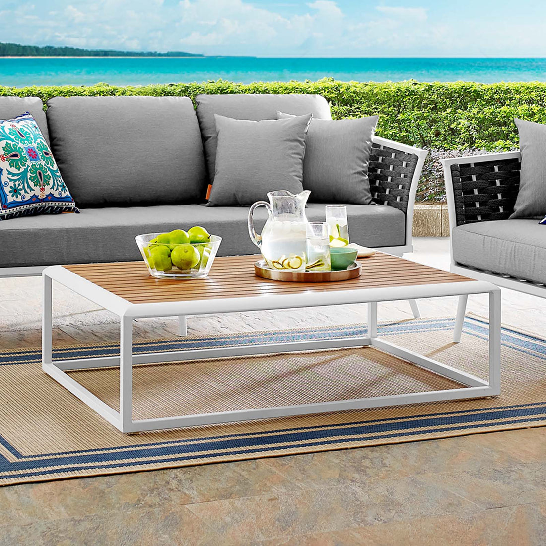 Stance Outdoor Patio Aluminum Coffee Table by Modway