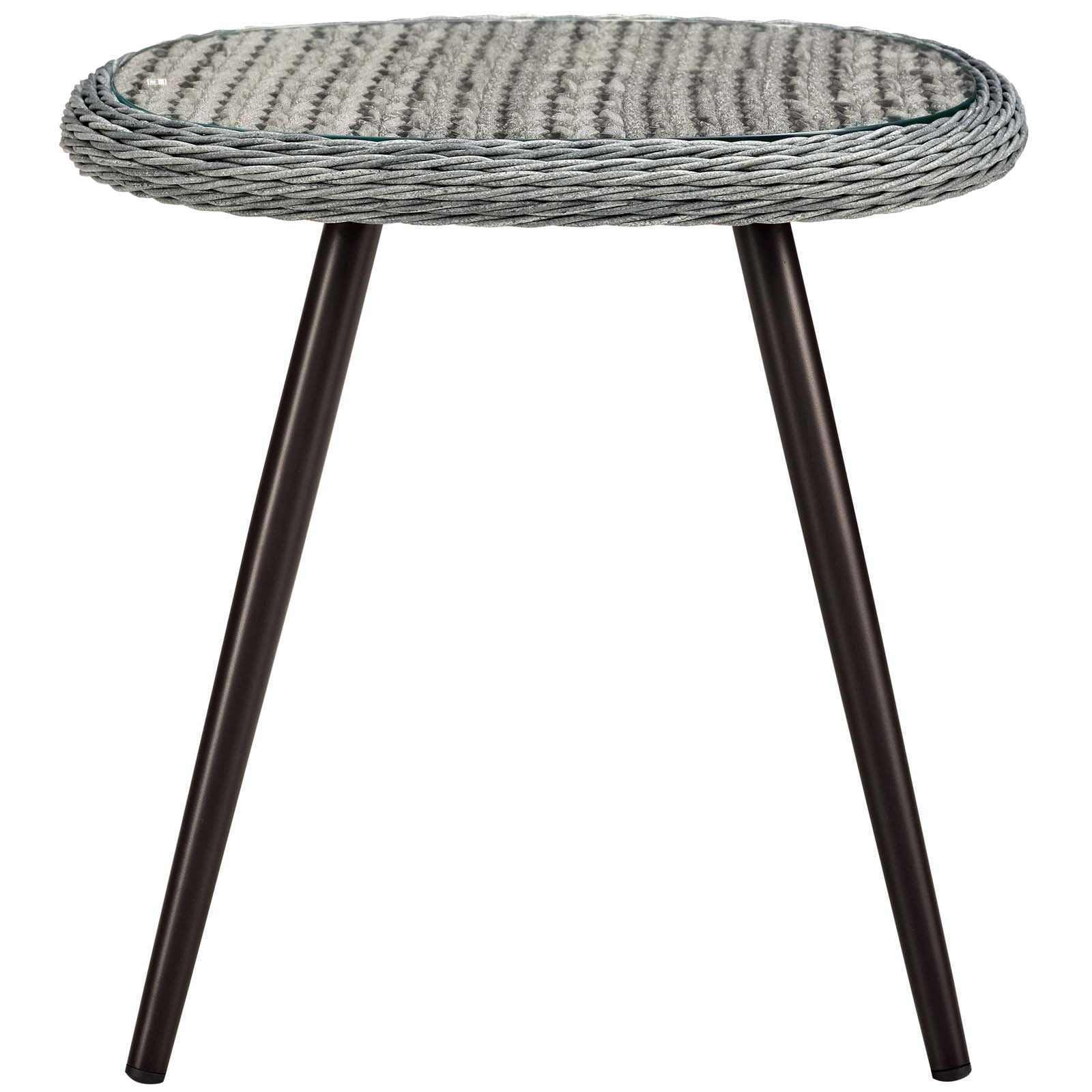 Endeavor Outdoor Patio Wicker Rattan Side Table by Modway