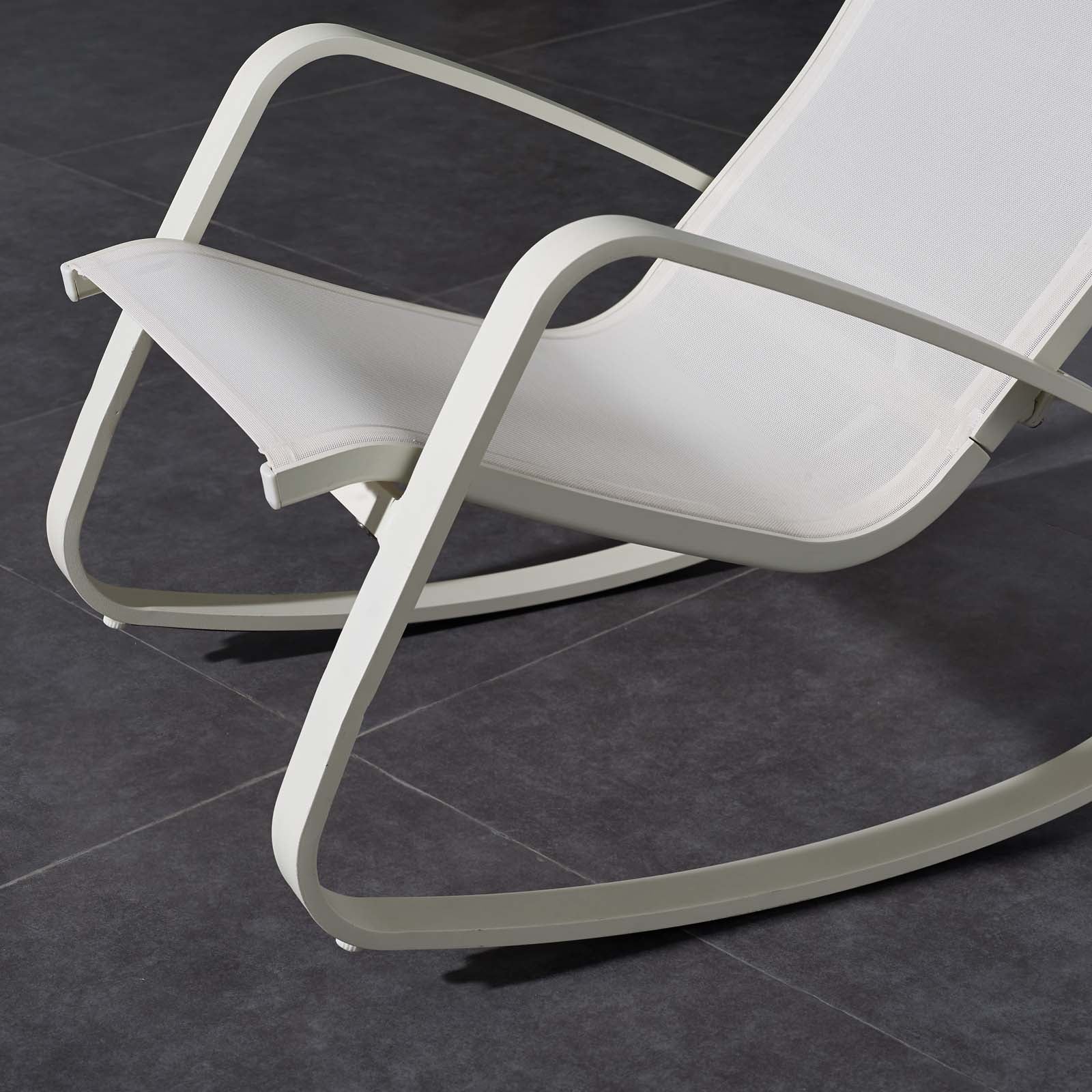 Traveler Rocking Outdoor Patio Mesh Sling Lounge Chair by Modway