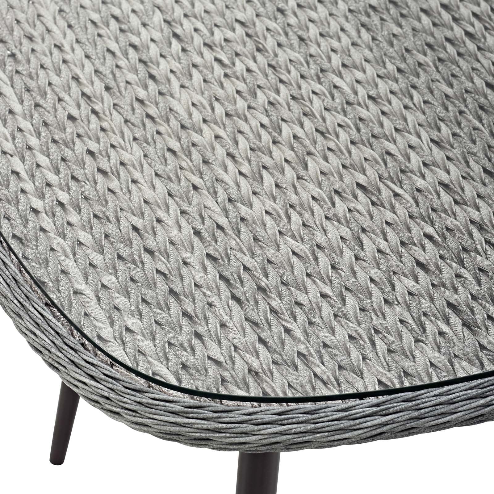 Endeavor 36" Outdoor Patio Wicker Rattan Dining Table by Modway