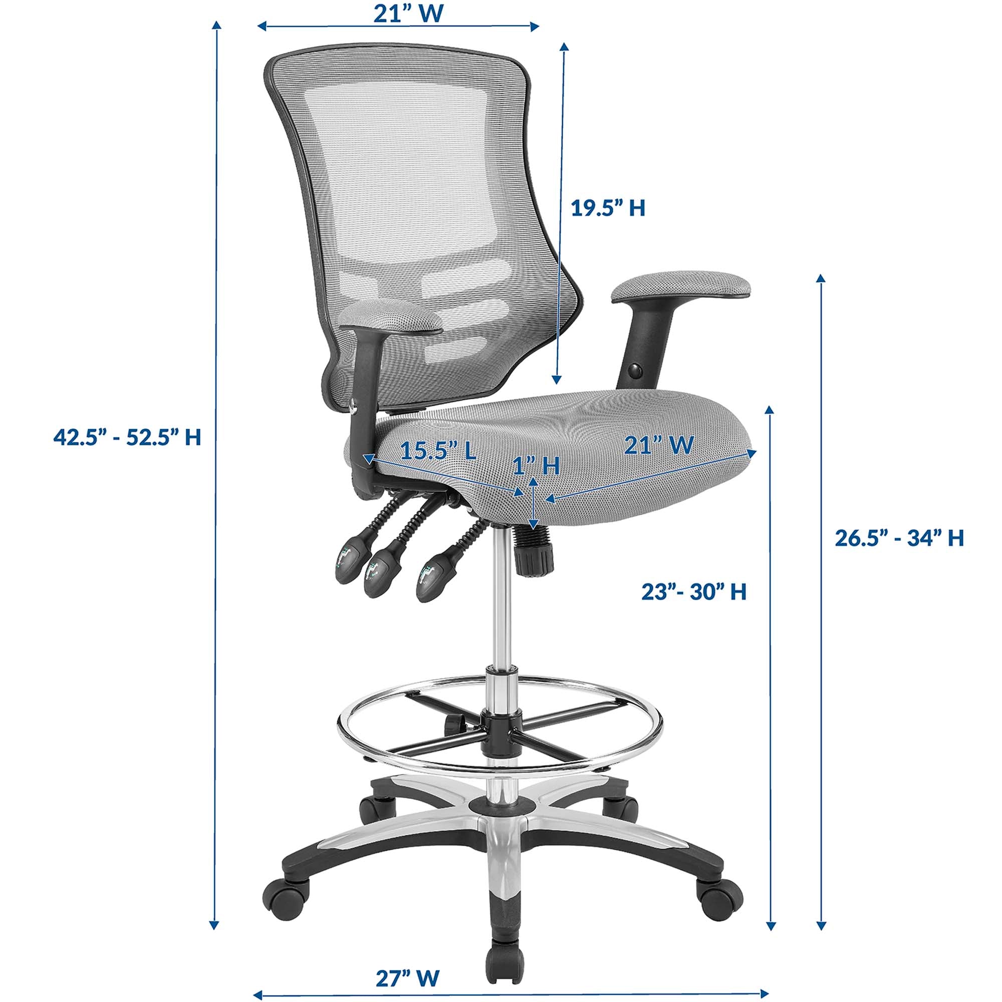 Calibrate Mesh Drafting Chair by Modway