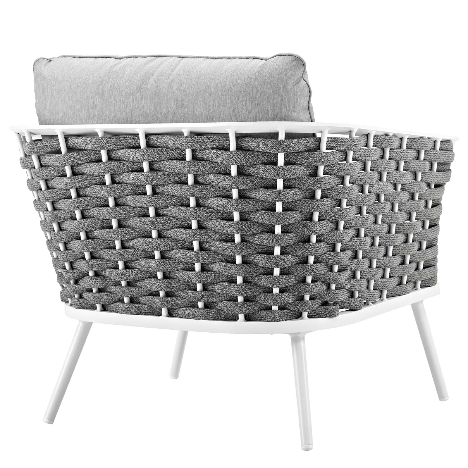 Stance 3 Piece Outdoor Patio Aluminum Sectional Sofa Set by Modway