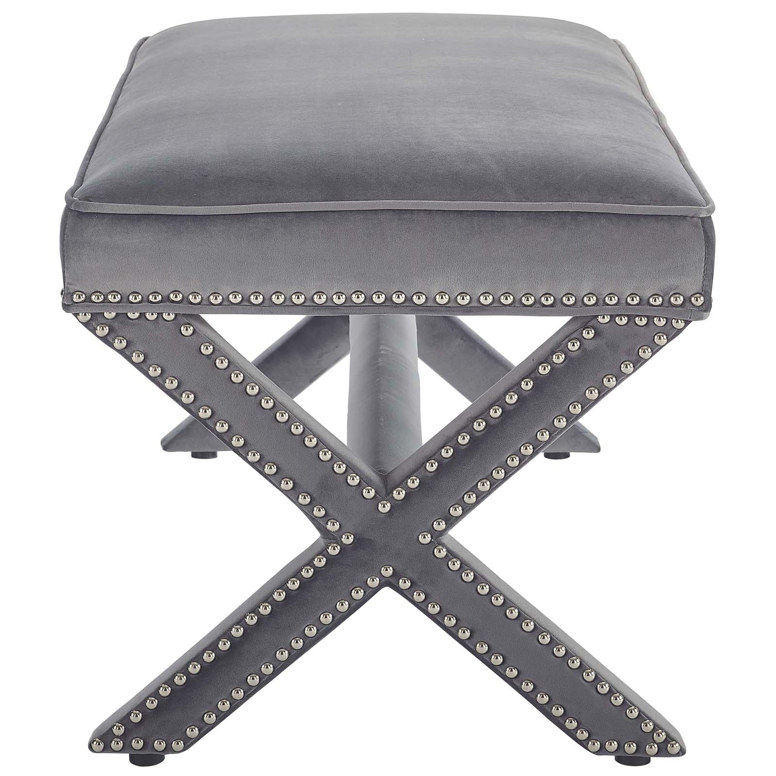 Rivet Performance Velvet Bench by Modway