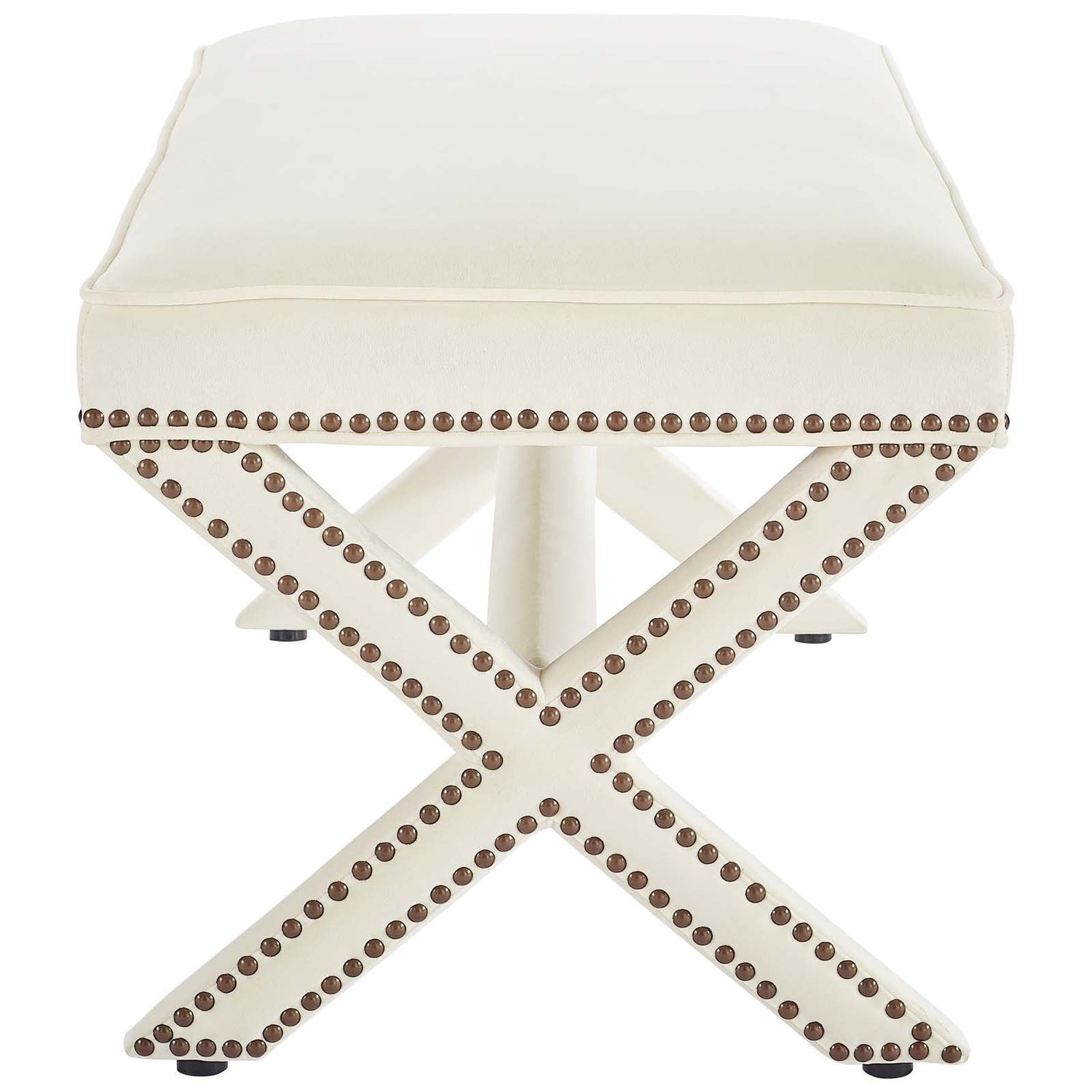 Rivet Performance Velvet Bench by Modway