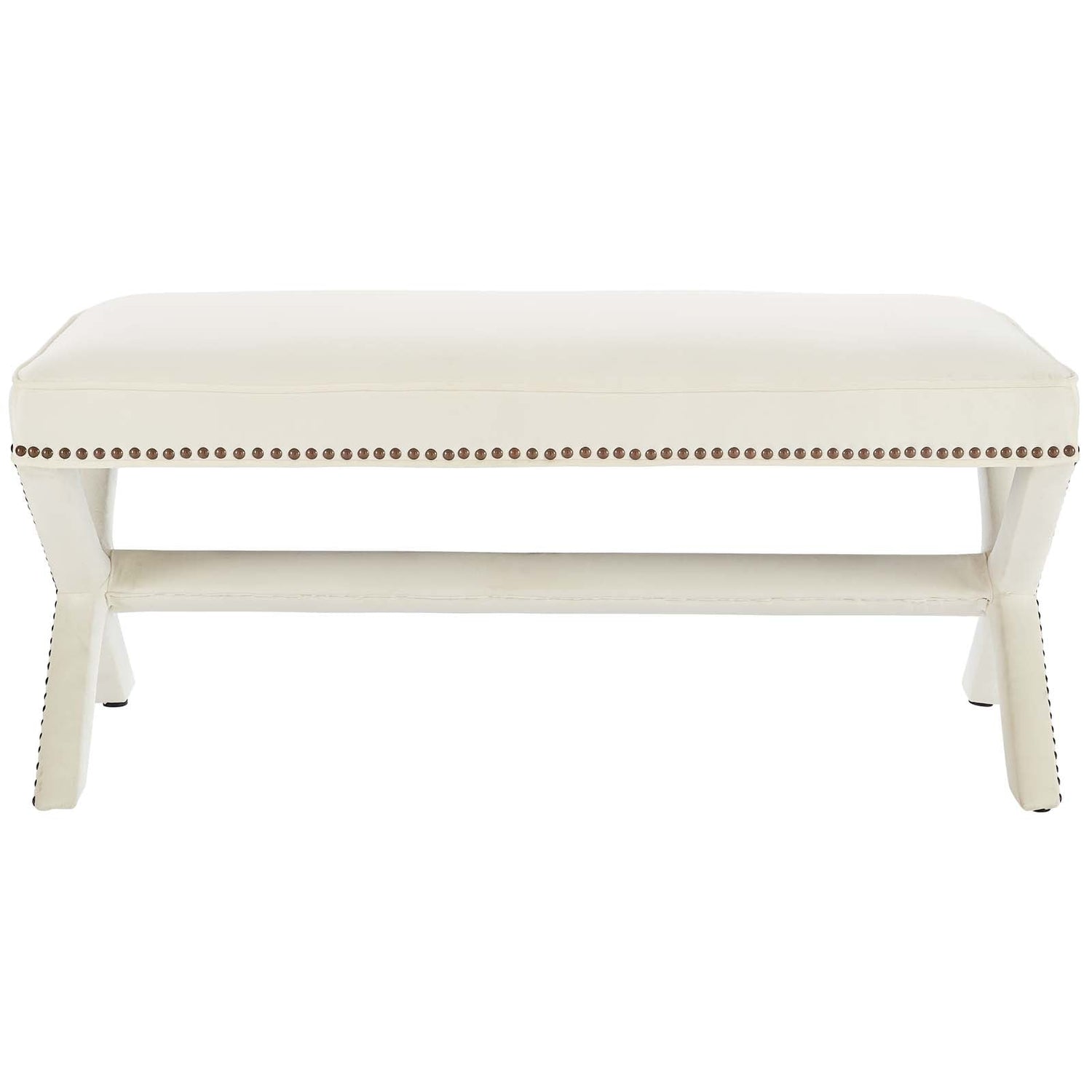 Rivet Performance Velvet Bench by Modway