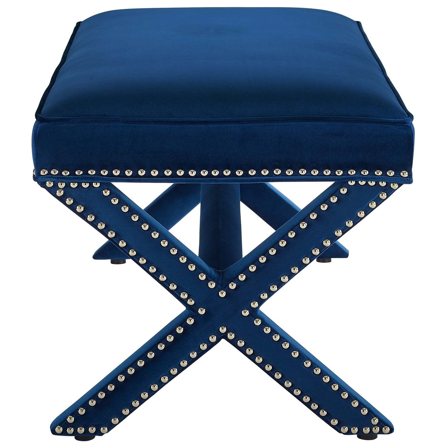 Rivet Performance Velvet Bench by Modway