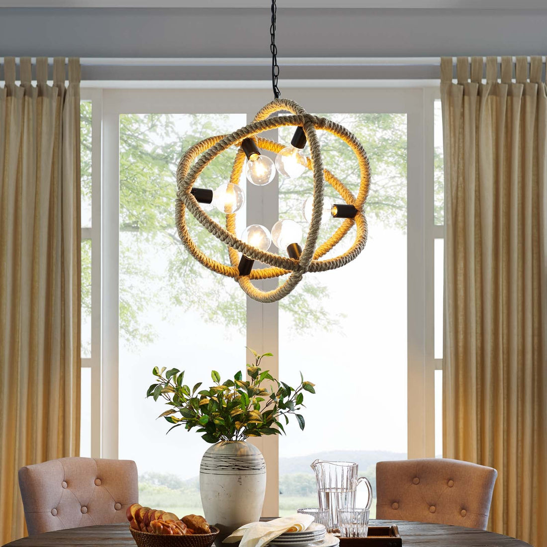 Transpose Rope Pendant Chandelier by Modway