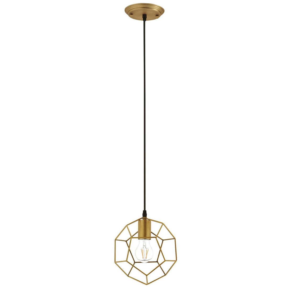 Pique Gold Metal Ceiling Fixture by Modway