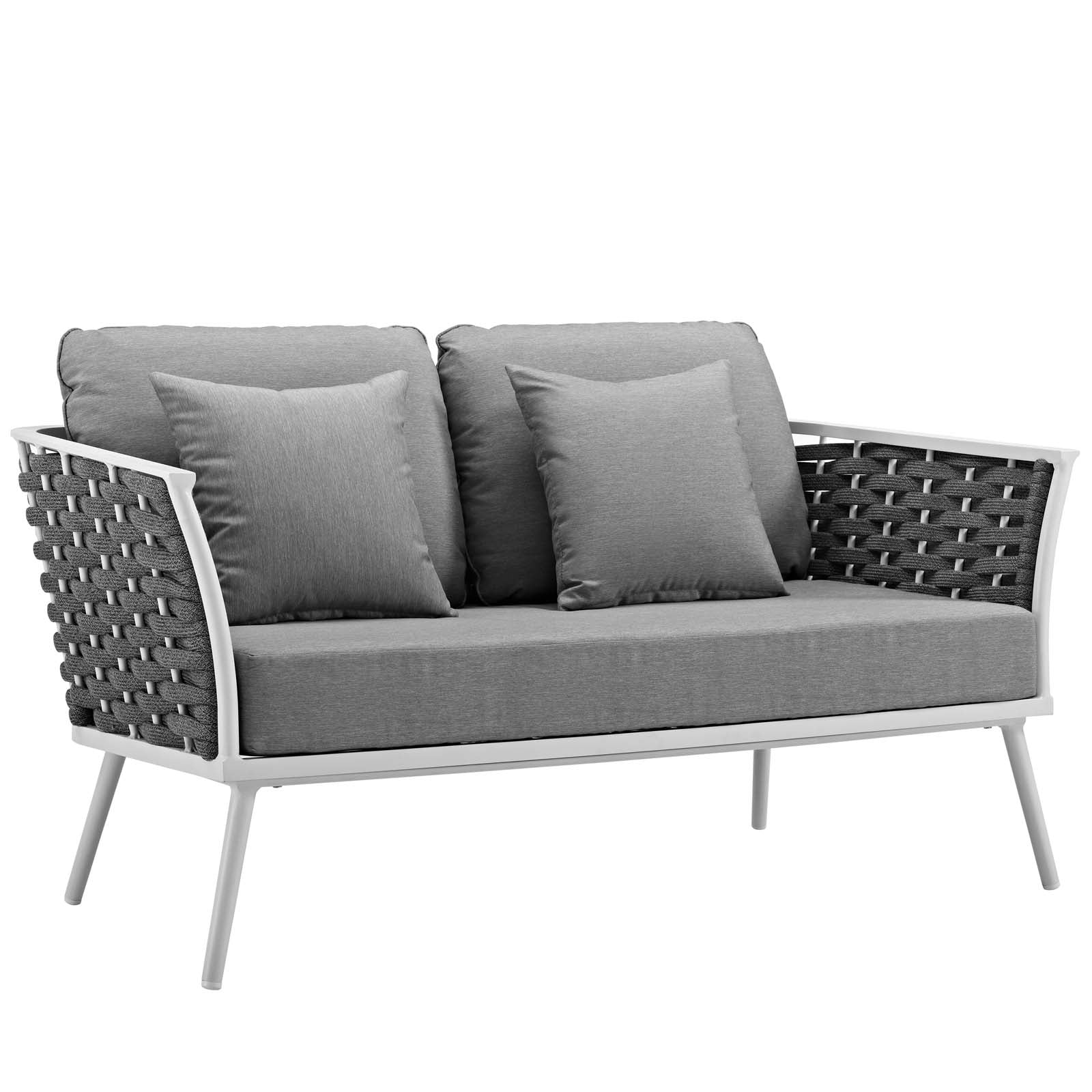Stance 7 Piece Outdoor Patio Aluminum Sectional Sofa Set by Modway