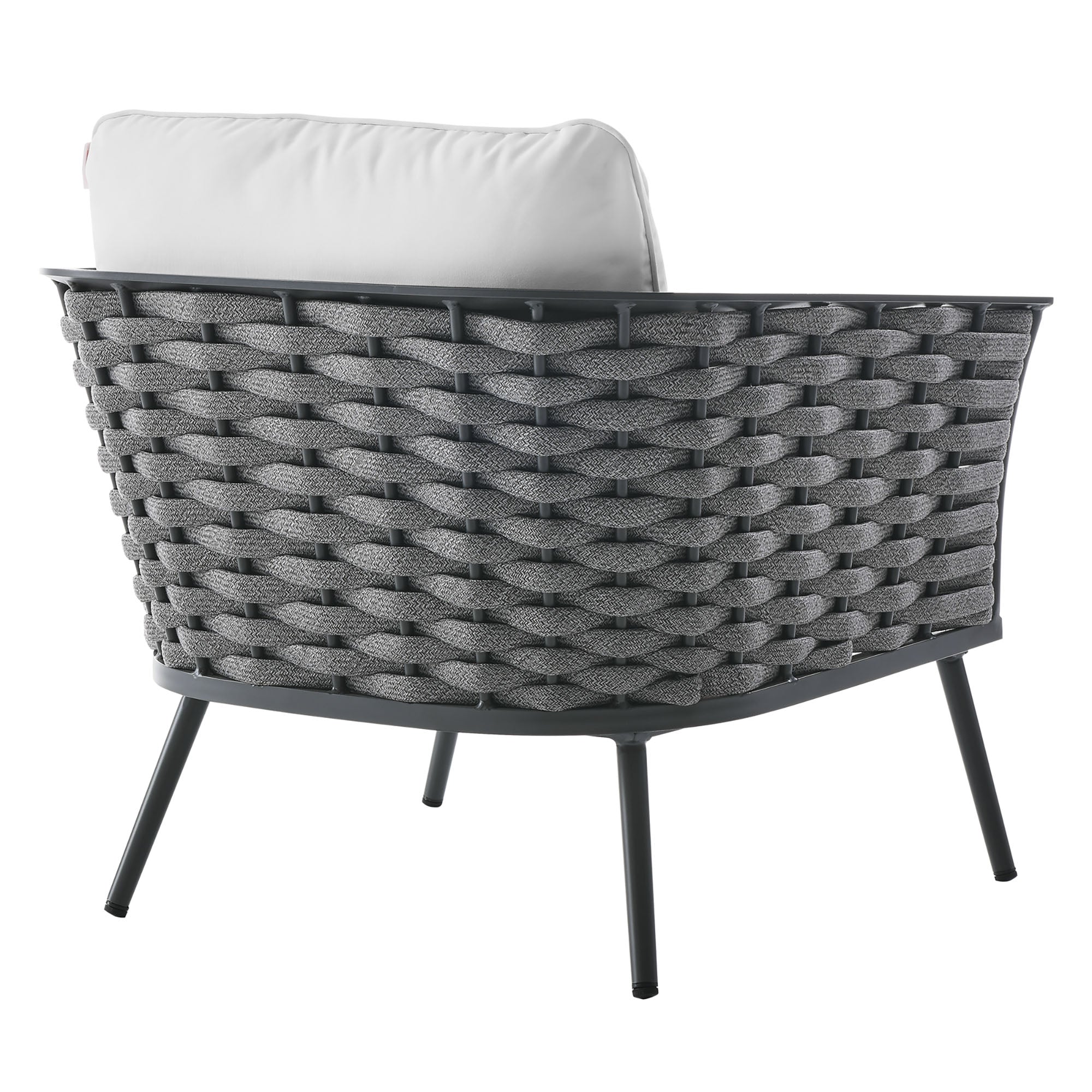Stance 4 Piece Outdoor Patio Aluminum Sectional Sofa Set by Modway