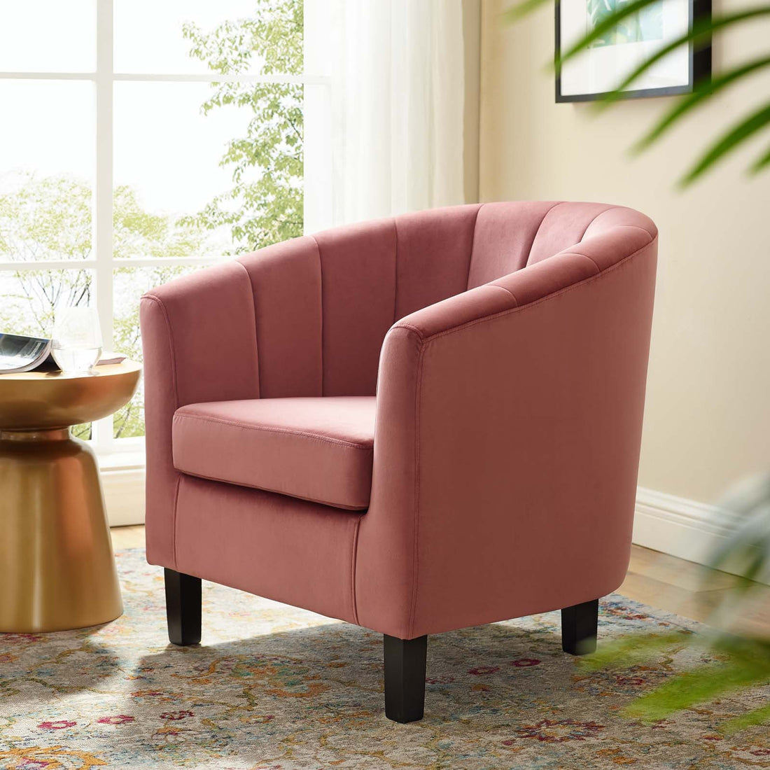 Prospect Channel Tufted Performance Velvet Armchair by Modway