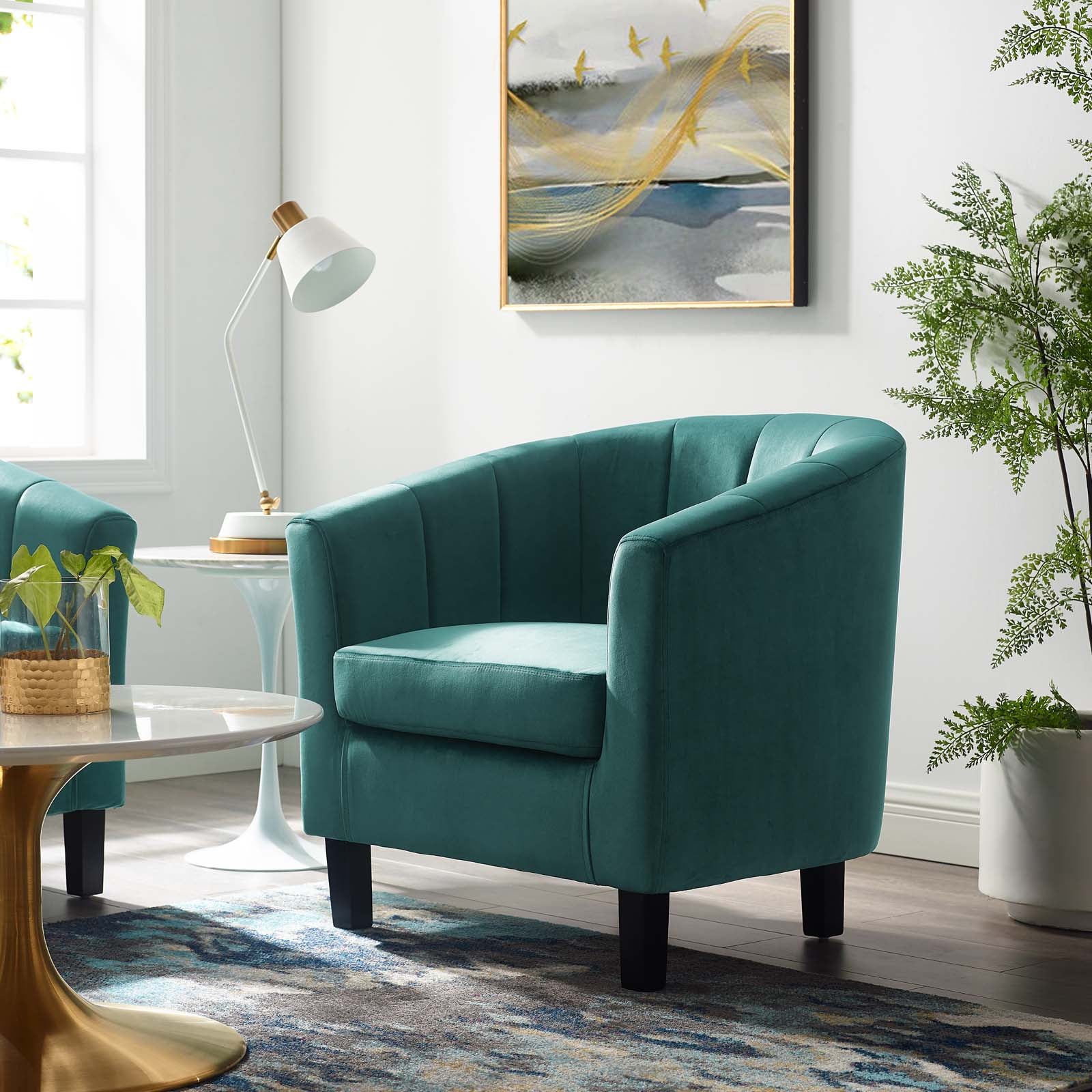 Prospect Channel Tufted Performance Velvet Armchair by Modway