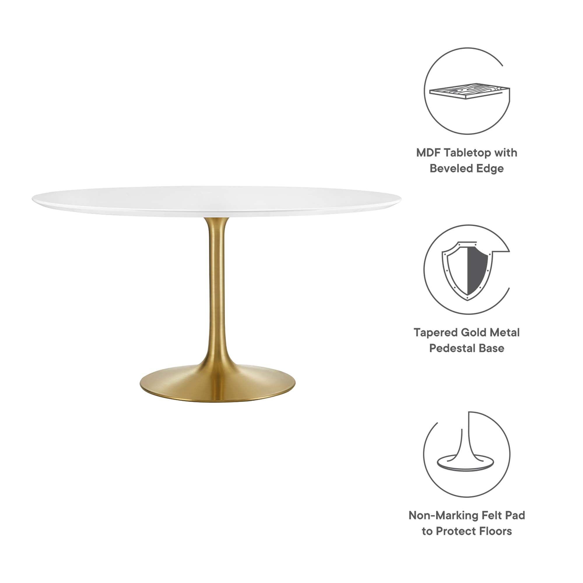Lippa Round 54" Dining Table by Modway
