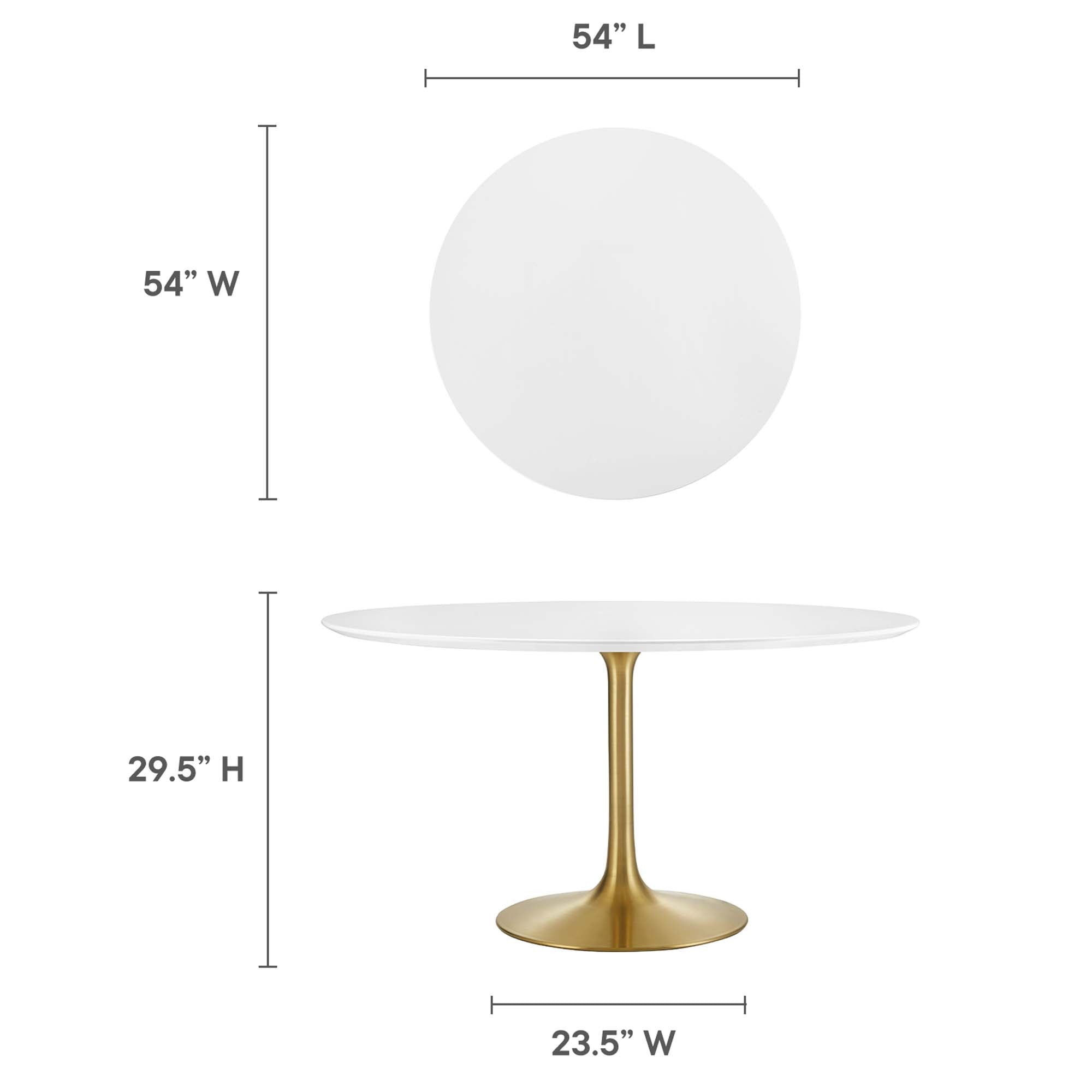 Lippa Round 54" Dining Table by Modway