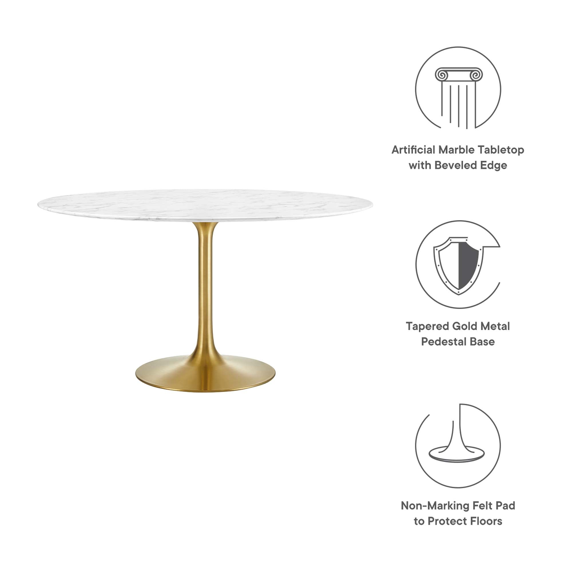 Lippa Round 54" Dining Table by Modway