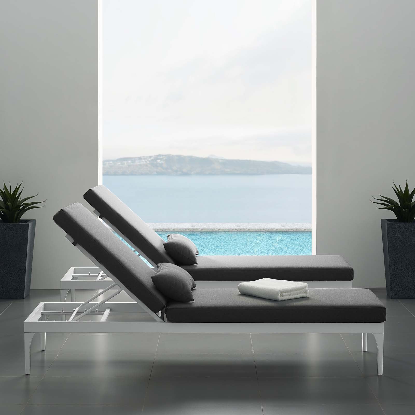 Perspective Cushion Outdoor Patio Chaise Lounge Chair by Modway