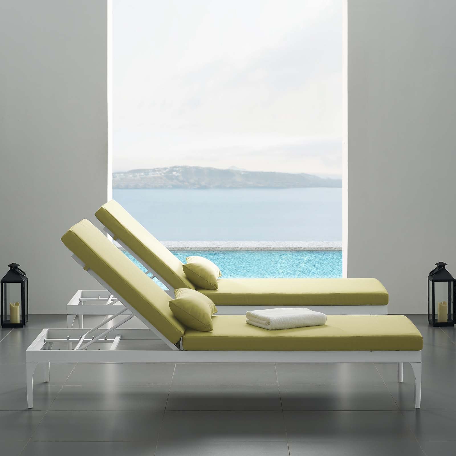 Perspective Cushion Outdoor Patio Chaise Lounge Chair by Modway