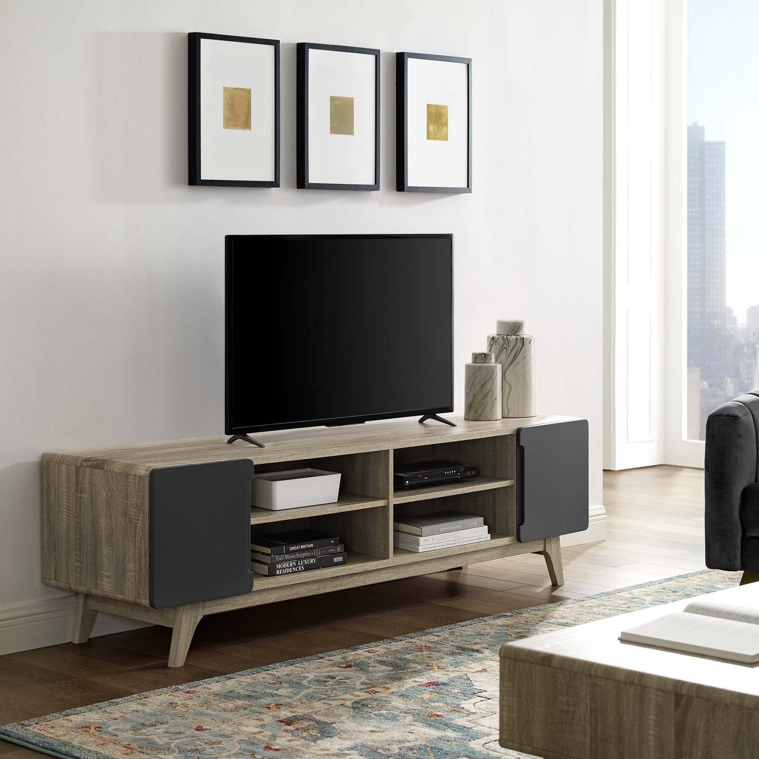 Tread 70" Media Console TV Stand by Modway