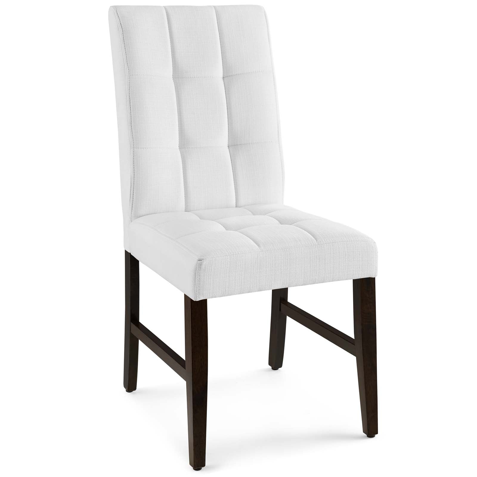 Promulgate Biscuit Tufted Upholstered Fabric Dining Chair Set of 2 by Modway