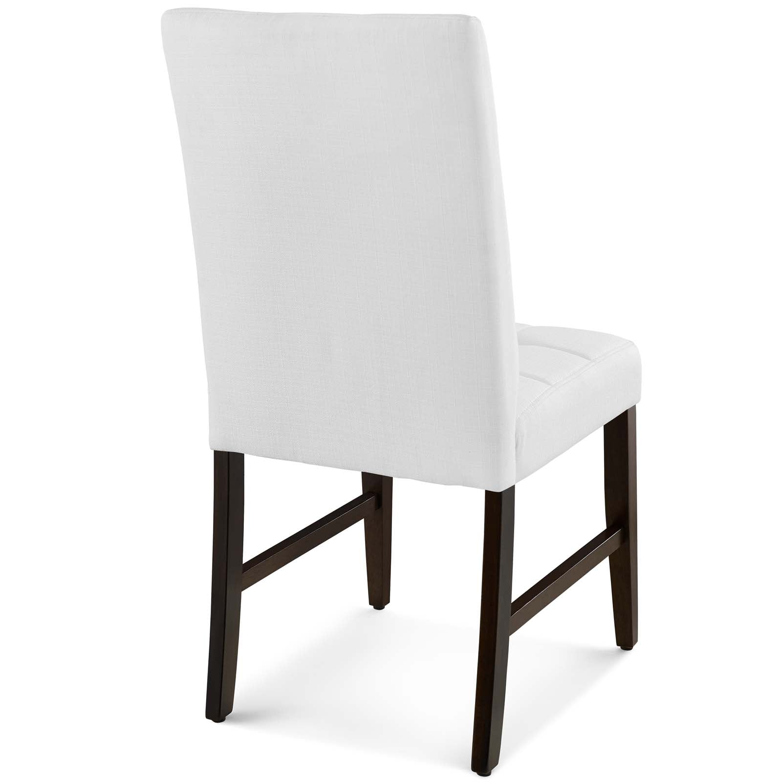 Promulgate Biscuit Tufted Upholstered Fabric Dining Chair Set of 2 by Modway