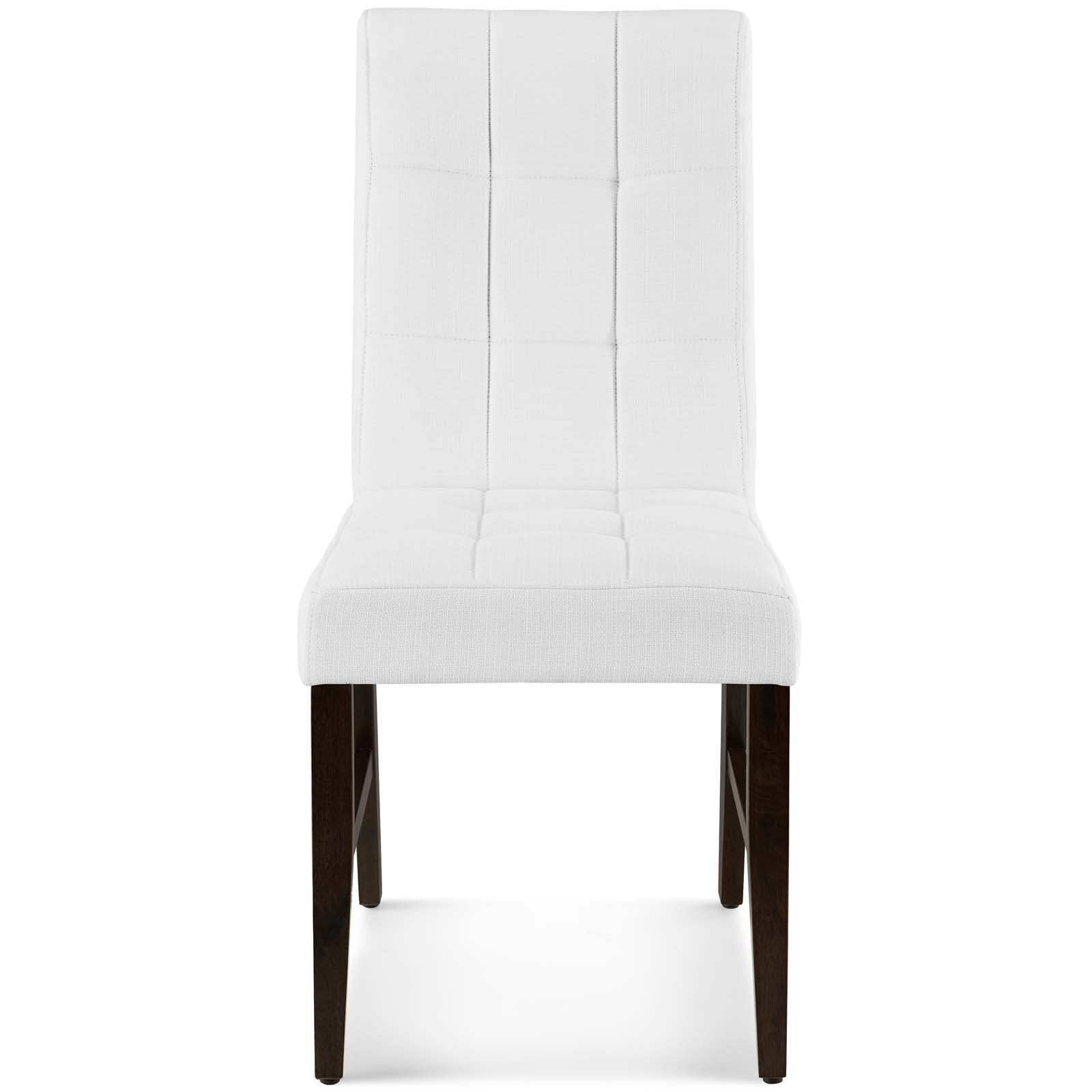 Promulgate Biscuit Tufted Upholstered Fabric Dining Chair Set of 2 by Modway