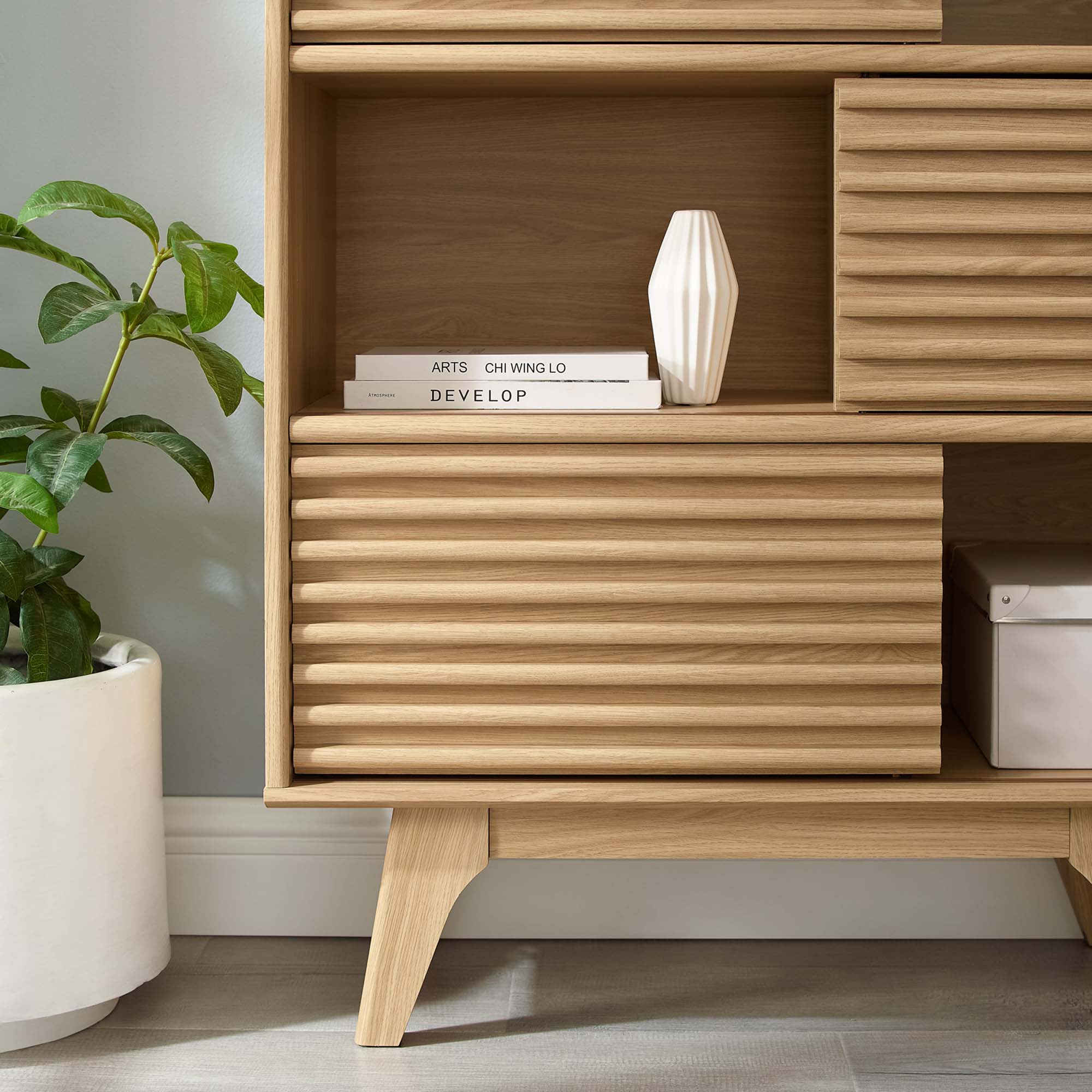 Render Three-Tier Display Storage Cabinet Stand by Modway