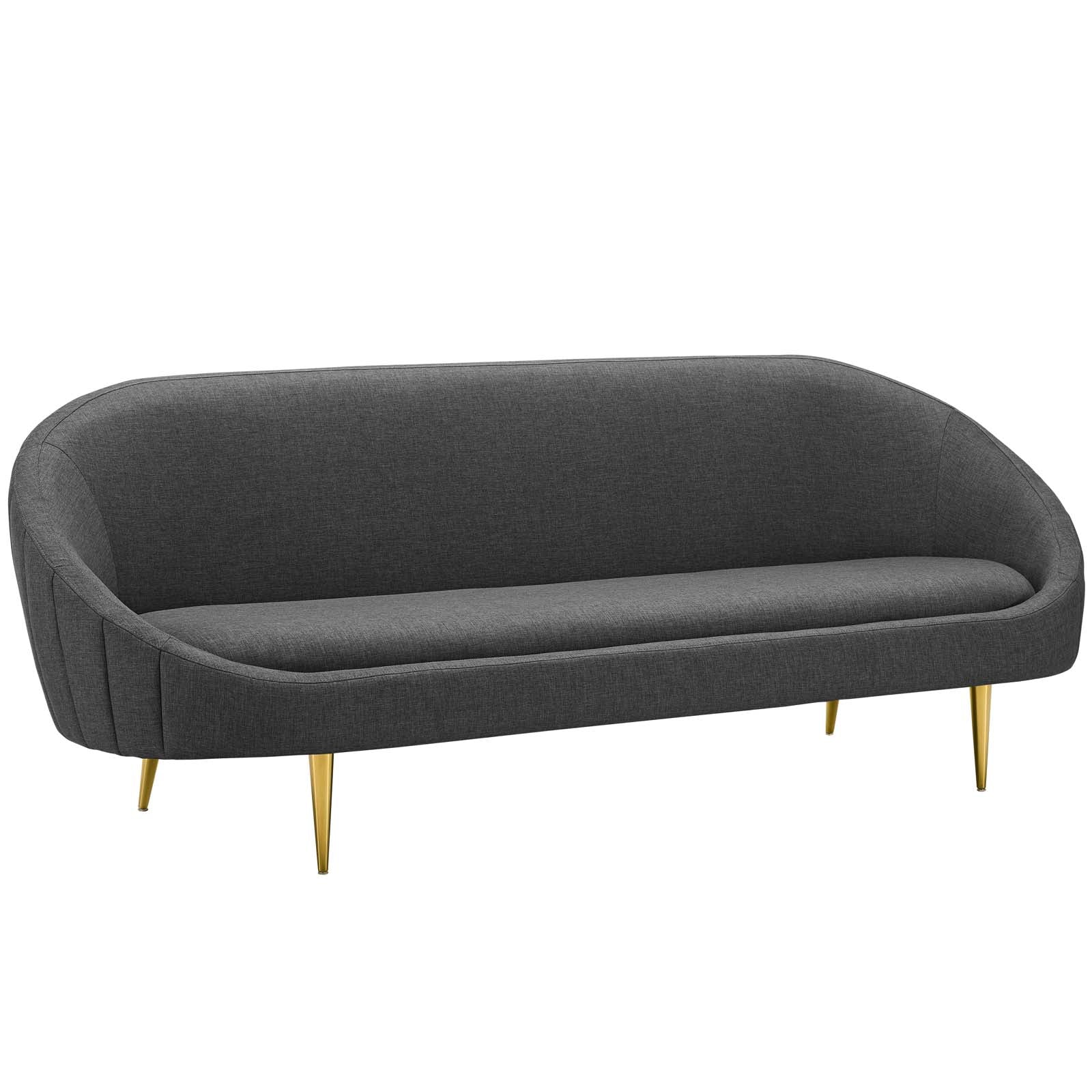 Sublime Vertical Curve Back Fabric Sofa by Modway