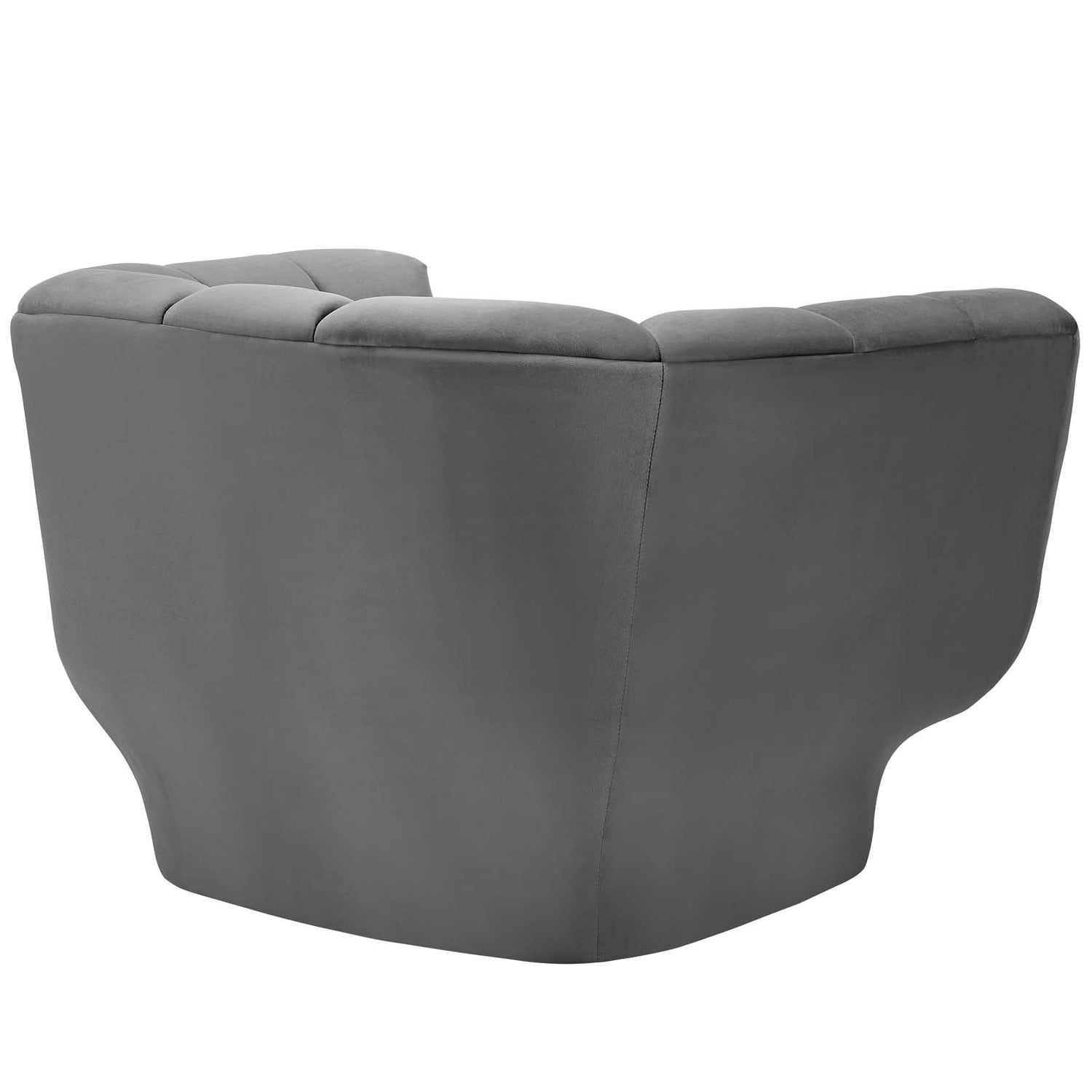 Entertain Vertical Channel Tufted Performance Velvet Armchair by Modway