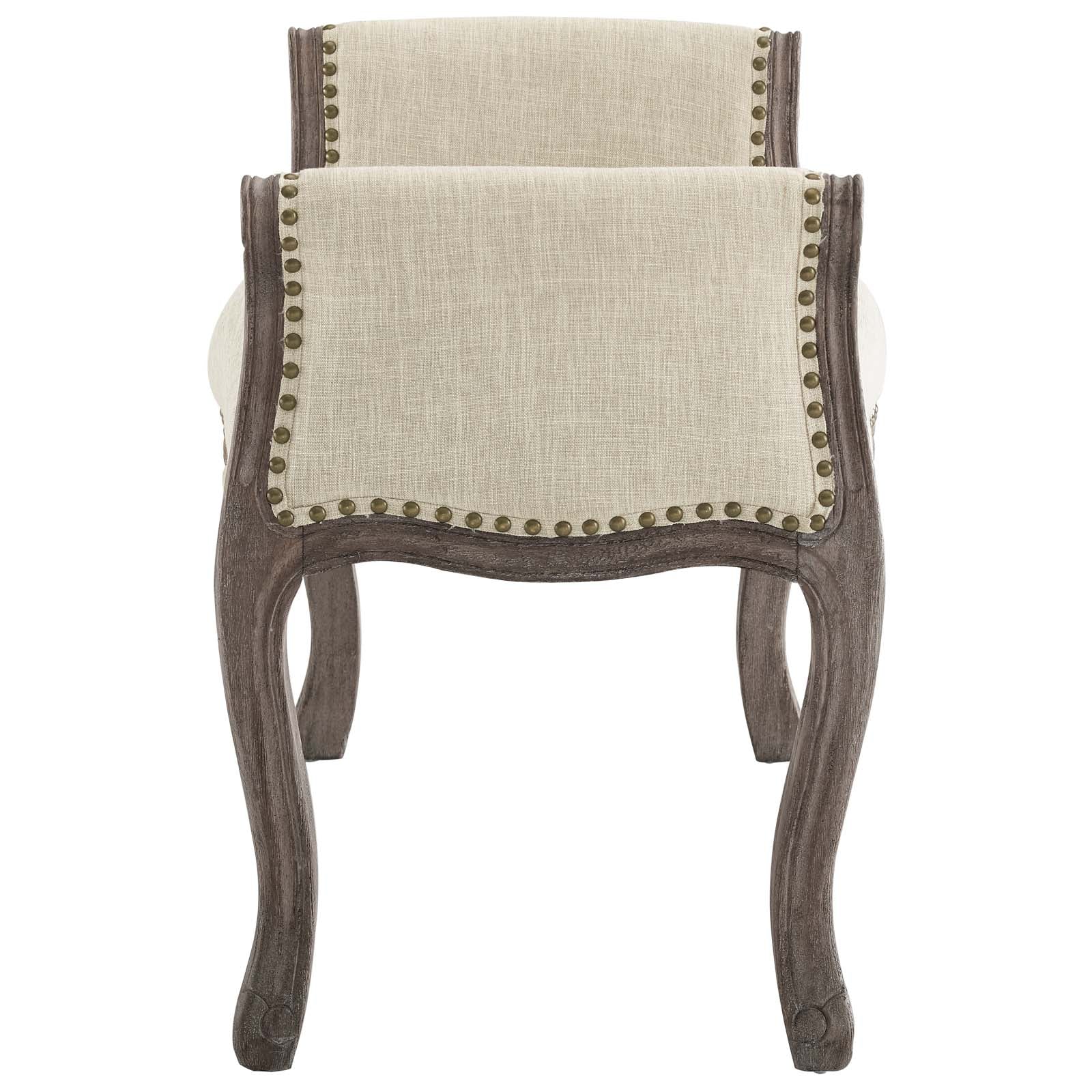 Avail Vintage French Upholstered Fabric Bench by Modway