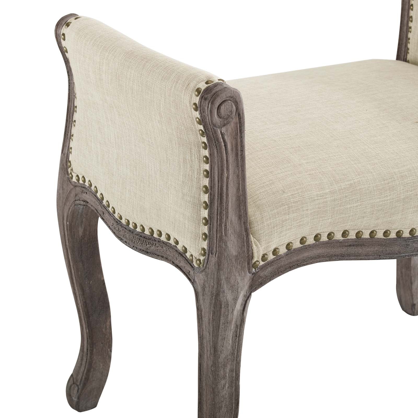 Avail Vintage French Upholstered Fabric Bench by Modway