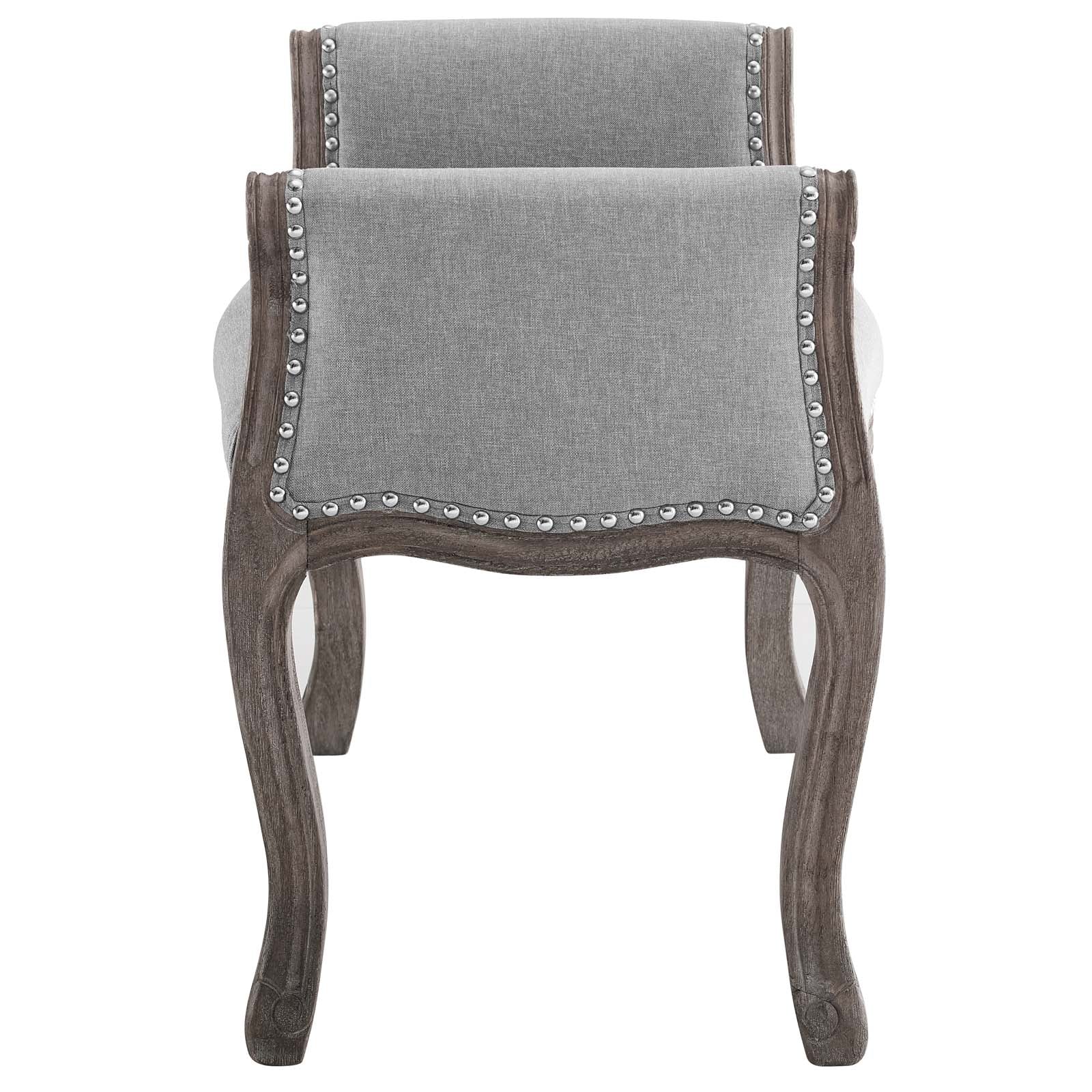 Avail Vintage French Upholstered Fabric Bench by Modway