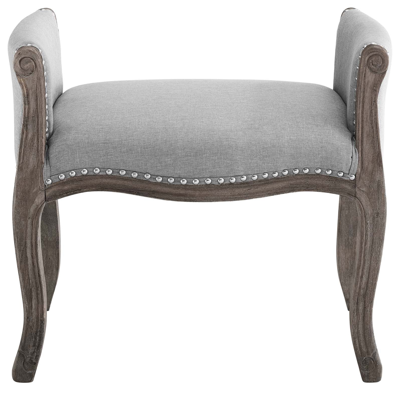 Avail Vintage French Upholstered Fabric Bench by Modway