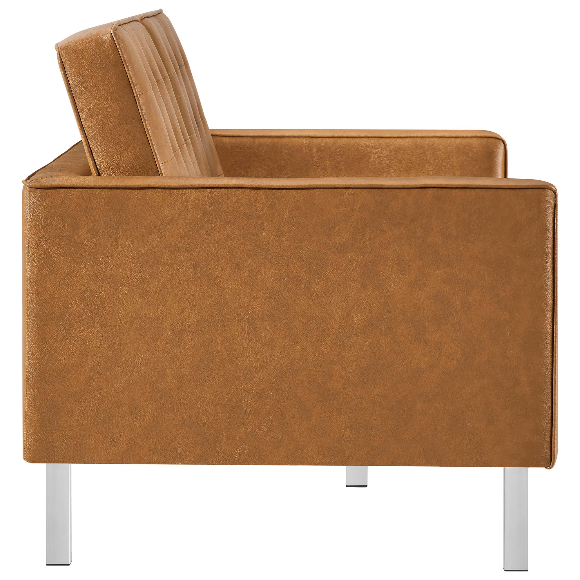 Loft Tufted Vegan Leather Loveseat by Modway