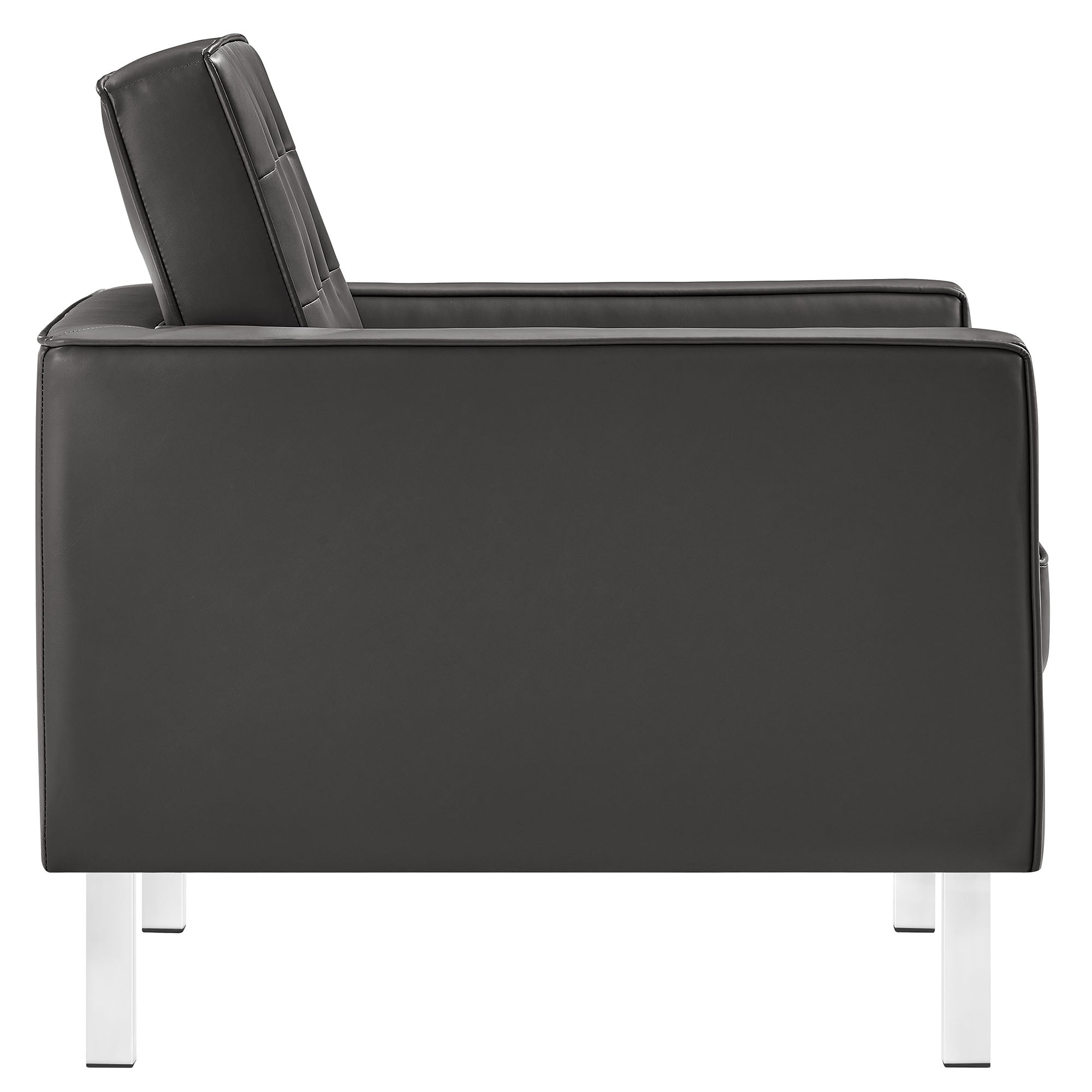 Loft Tufted Vegan Leather 3-Piece Furniture Set by Modway