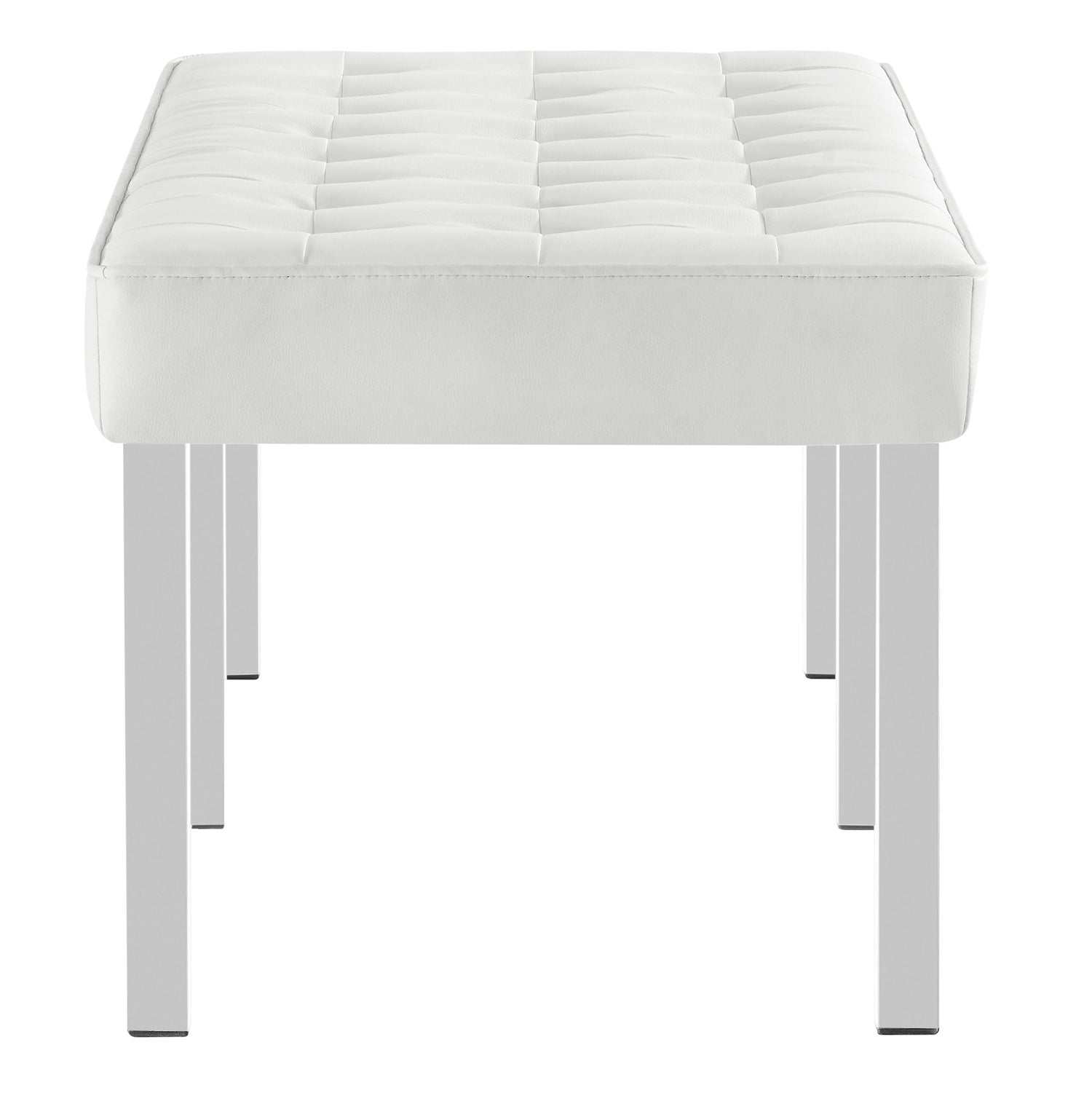 Loft Tufted Vegan Leather Bench by Modway