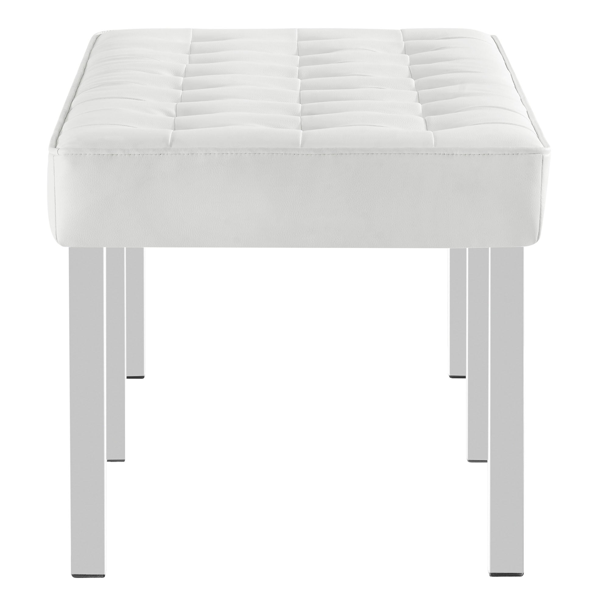Loft Tufted Vegan Leather Bench by Modway