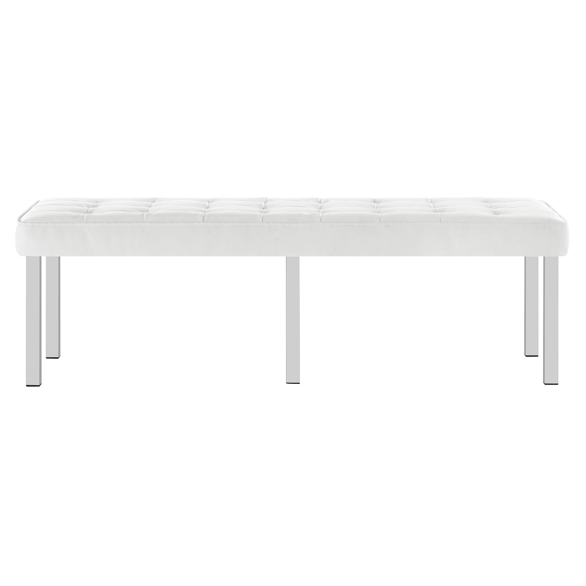Loft Tufted Vegan Leather Bench by Modway