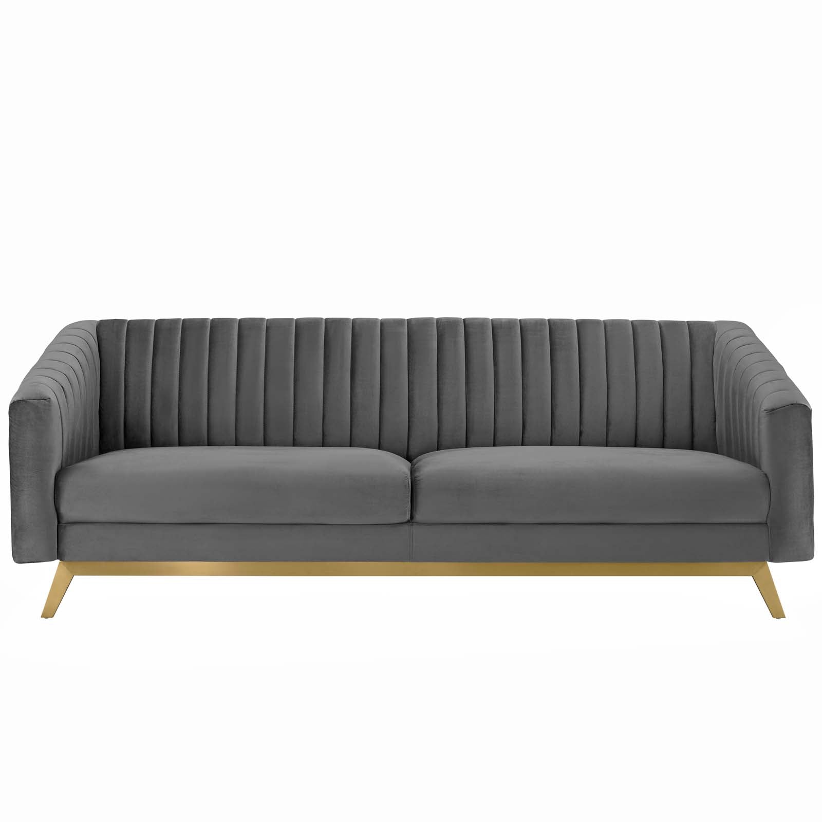 Valiant Vertical Channel Tufted Performance Velvet Sofa by Modway