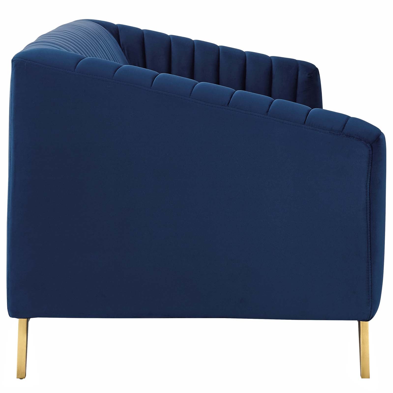 Valiant Vertical Channel Tufted Performance Velvet Sofa by Modway