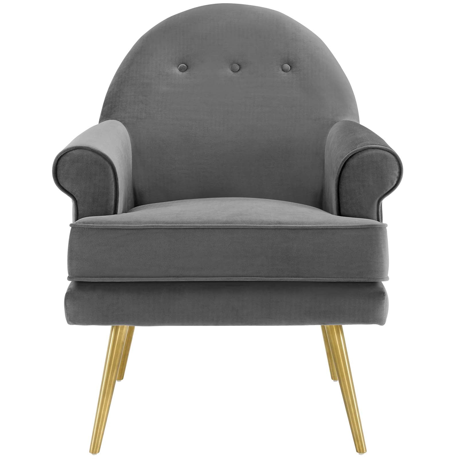 Revive Tufted Button Accent Performance Velvet Armchair by Modway