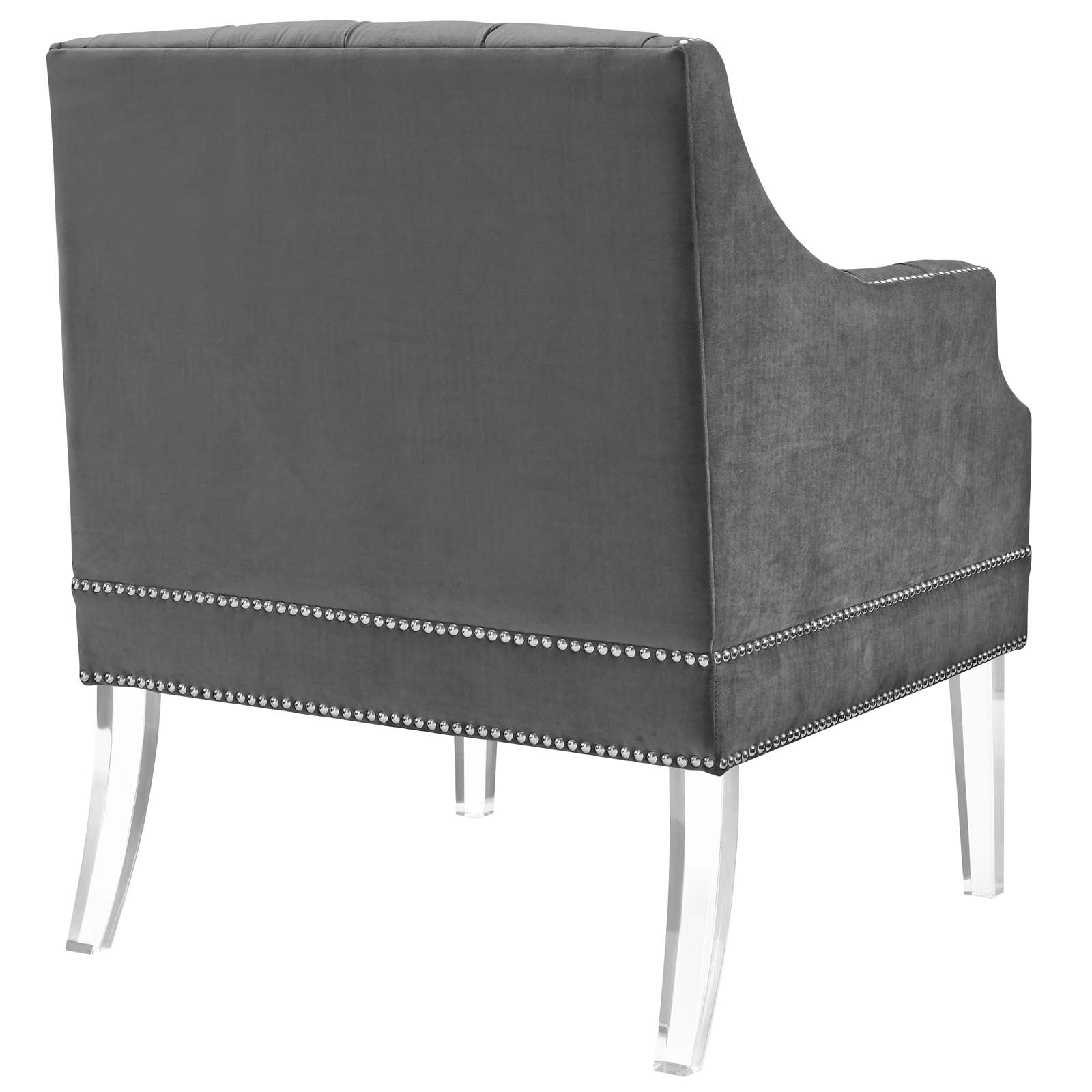Proverbial Tufted Button Accent Performance Velvet Armchair by Modway