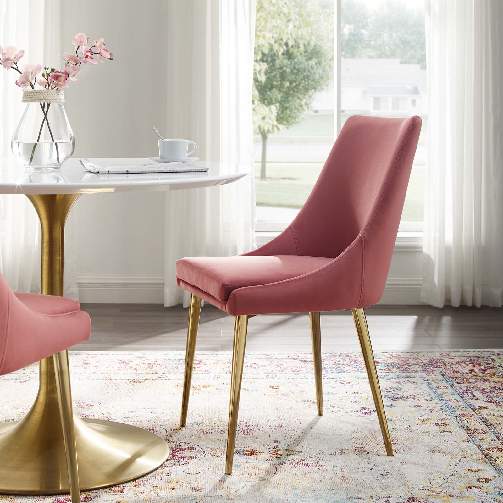 Viscount Modern Accent Performance Velvet Dining Chair by Modway