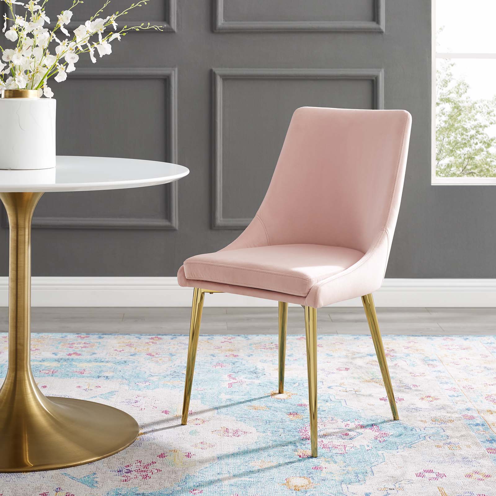 Viscount Modern Accent Performance Velvet Dining Chair by Modway